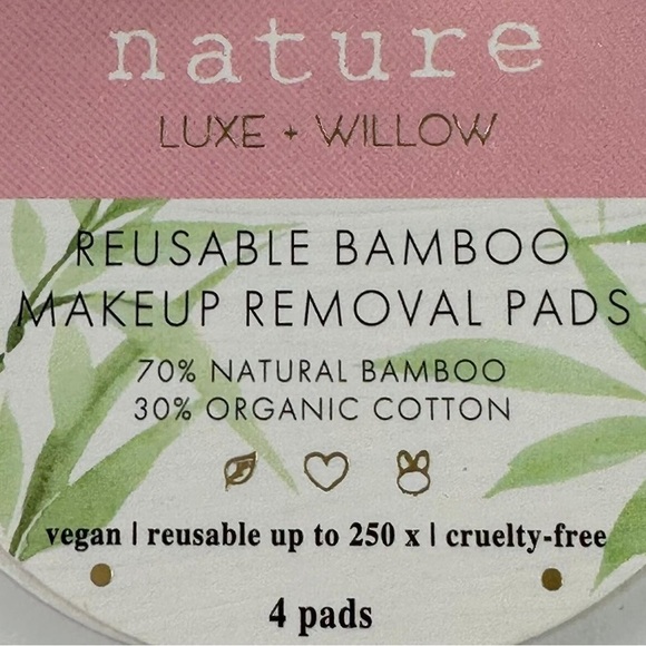 Nature by Luxe & Willow Reusable Bamboo Makeup Removal Pads - Picture 7 of 12